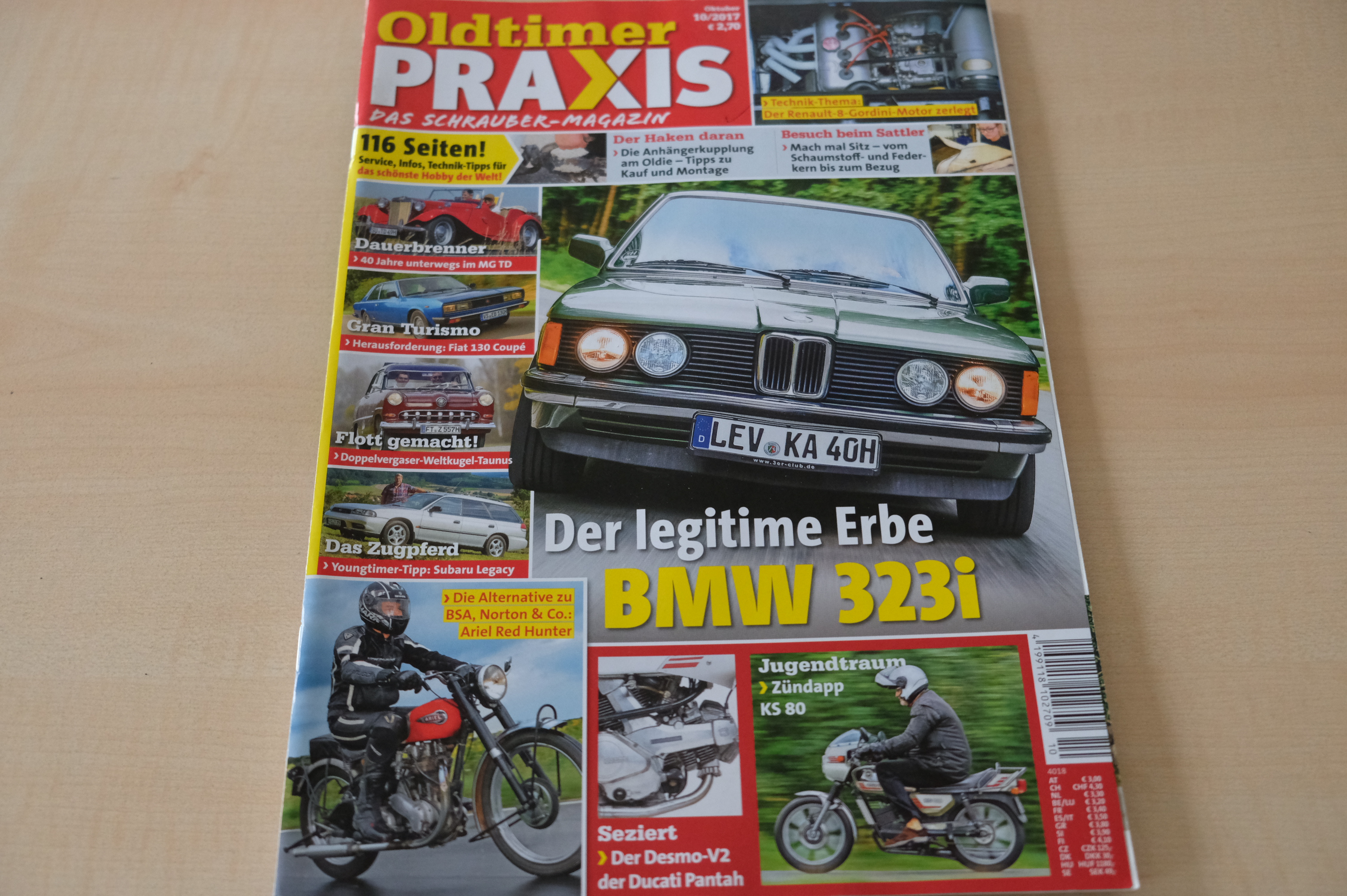 Deckblatt Oldtimer Praxis (10/2017)